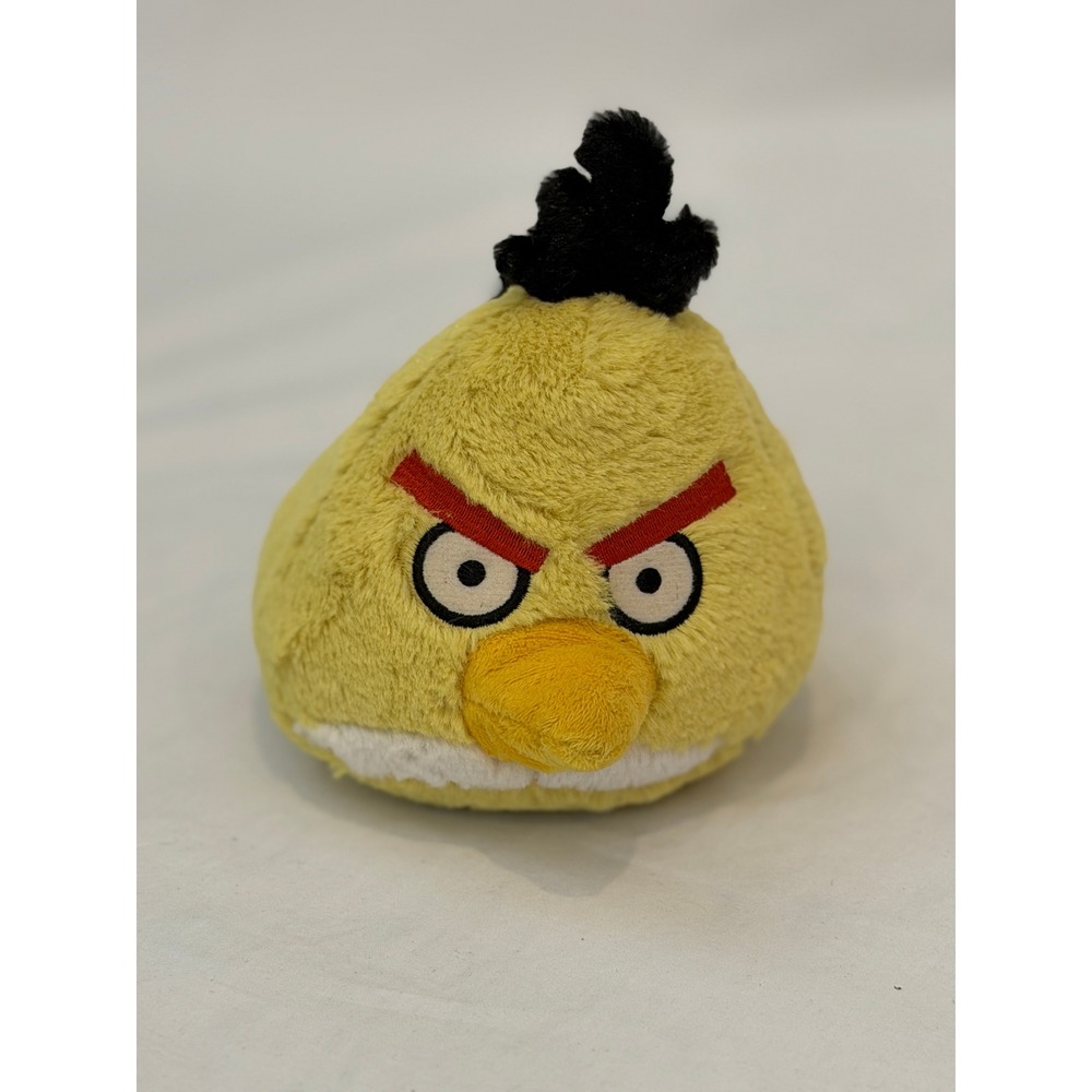 Angry Birds Chuck Yellow Bird Plush Stuffed Toy Rovio 5 Inch Game Character